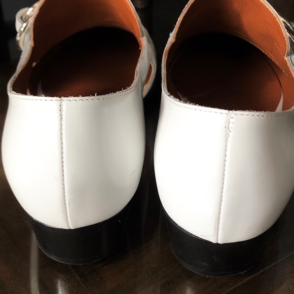 RARE❗️DEREK LAM Lee Side Buckle Loafer - White 8.5 - Picture 4 of 8
